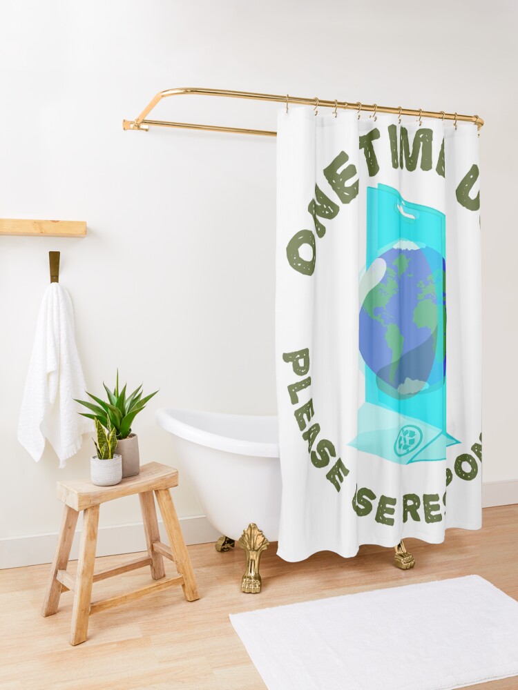 Alternate view of One Time Use Shower Curtain