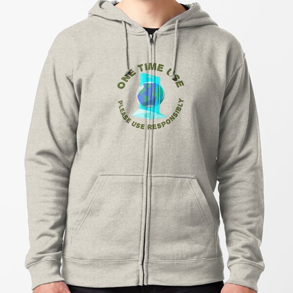 One Time Use Zipped Hoodie