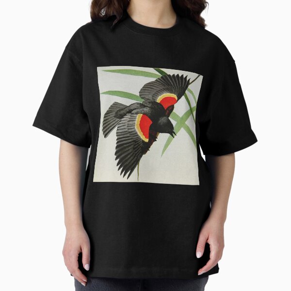 Item preview, "Red-winged Blackbird" by Louis Agassiz Fuertes, 1919 designed and sold by gumbogirlonline.
