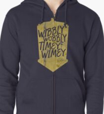 Wibbly Wobbly Timey Wimey Zipped Hoodie