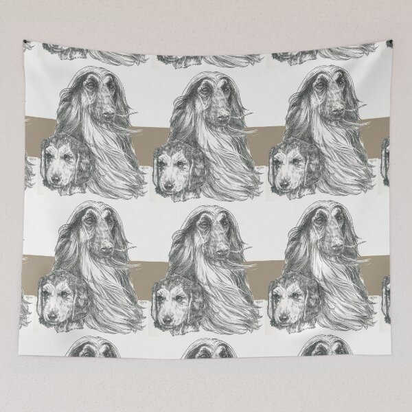 Item preview, Afghan Hound Father & Son designed and sold by BarbBarcikKeith.