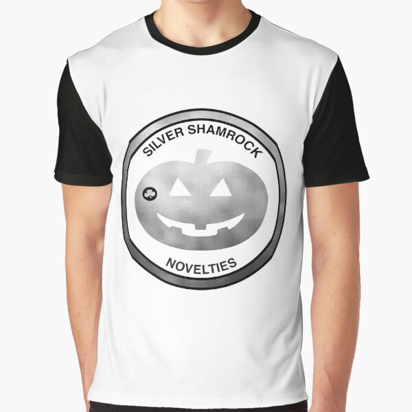 VANMASS Mens Halloween Silver Shamrock Novelties T Shirt Round Neck Long Sleeve T-Shirt for Men