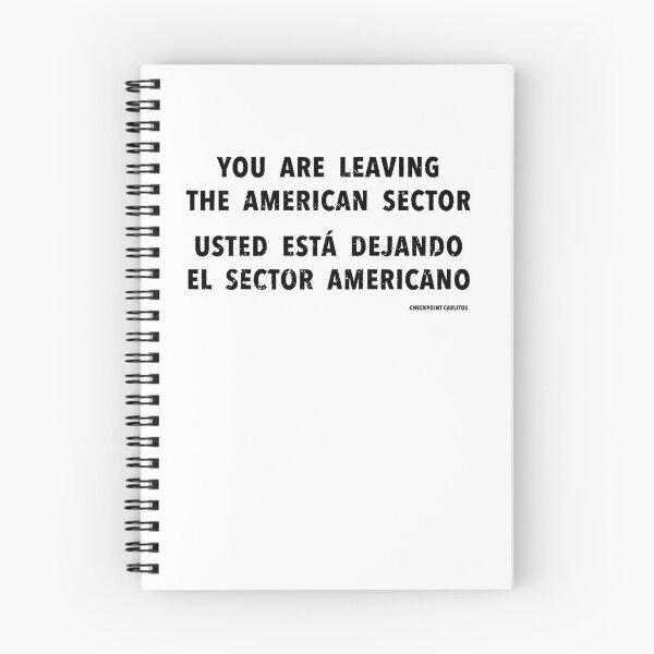 Item preview, You Are Now Leaving the American Sector, Usted Esta Dejando El Sector Americano designed and sold by ThatMerchStore.