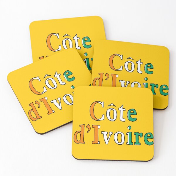 Item preview, Cote D'Ivoire Ivory Coast Font with Ivorian Flag designed and sold by Havocgirl.
