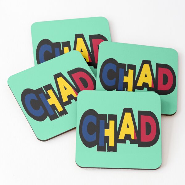 Item preview, Chad Font with Chadian Flag designed and sold by Havocgirl.