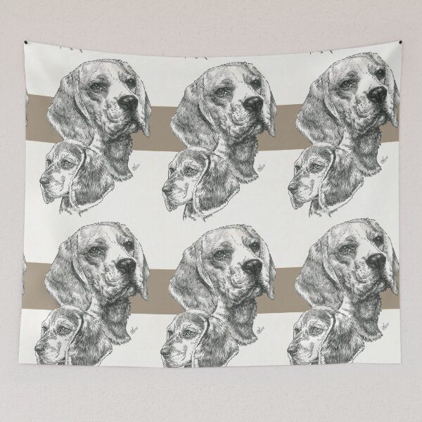 Item preview, Beagle Father & Son  designed and sold by BarbBarcikKeith.