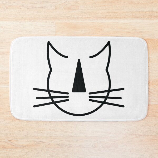 Item preview, Stripey Nosed Cat Club (black outline, NO background) designed and sold by Hidn20.