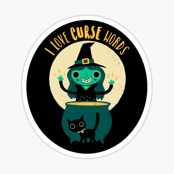 I Love Curse Words Sticker