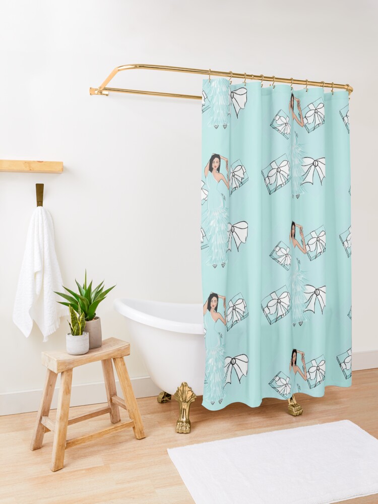 Alternate view of Color of Love Shower Curtain