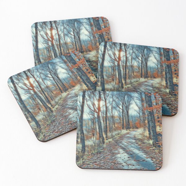 Item preview, Autumn Path In The Woods designed and sold by Roanemermaid.