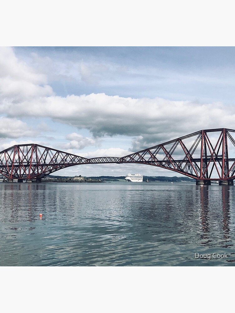 Forth Bridge with cruise ship by DougCook