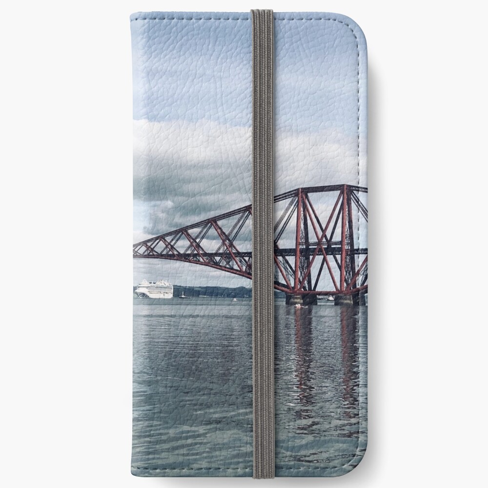 Forth Bridge with cruise ship iPhone Wallet