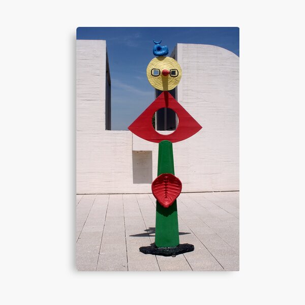 Barcelona - Statue by Joan Miro Canvas Print