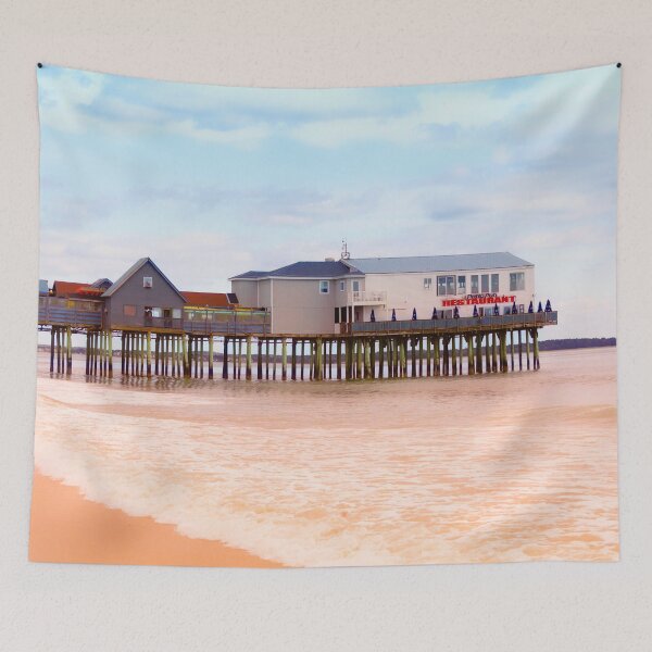 Item preview, Old Pier, Old Orchard Beach, Maine designed and sold by Yannik Hay.