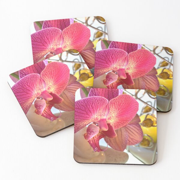 Item preview, pink orchid on white pebbles designed and sold by CameliaC.