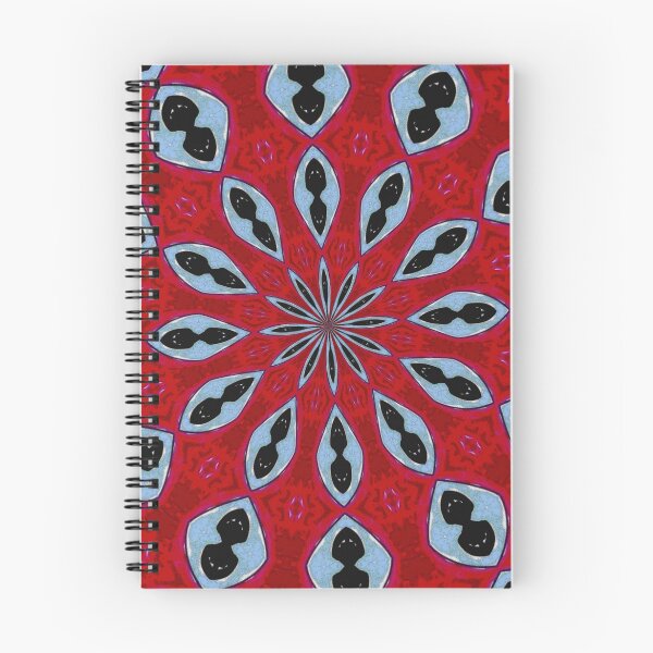 Item preview, Patterned Kaleidoscope in Red and Light Blue designed and sold by Sarah Curtiss.