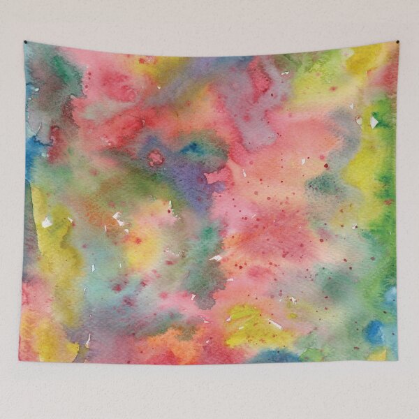 Aperçu de l'œuvre Champ de fleurs abstraites, modèle aquarelle, coloré créée et vendue par VApinx.