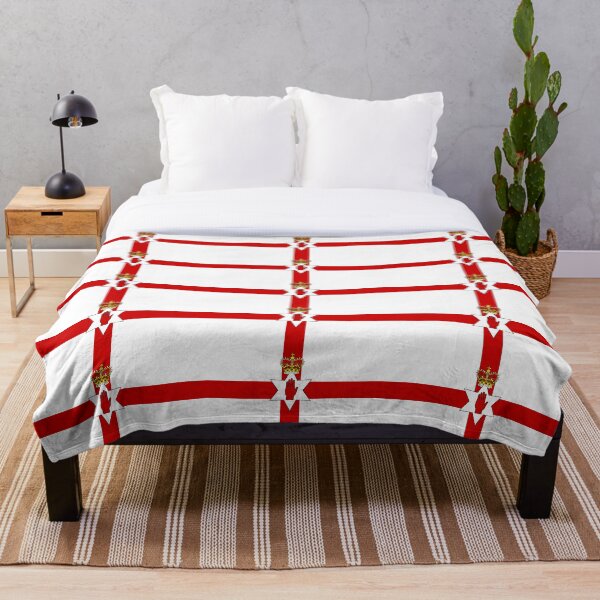 Ulster Banner (flag of Northern Ireland) Throw Blanket