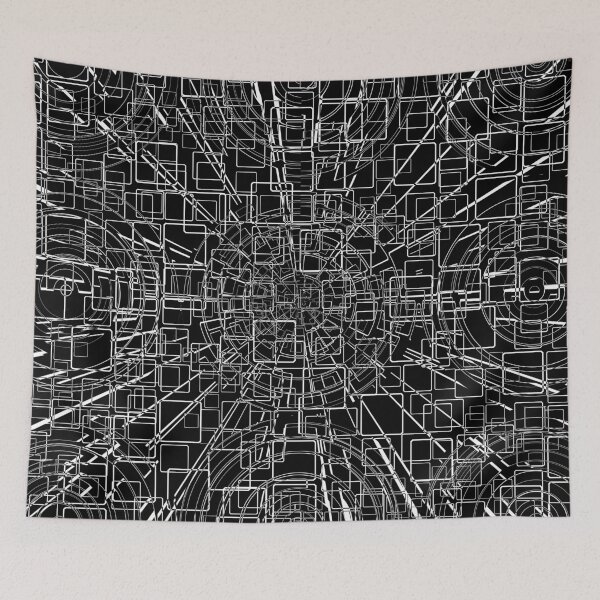 Item preview, Black and White Lines abstraction designed and sold by azule1.