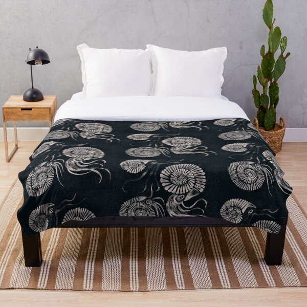 Ammonites Throw Blanket