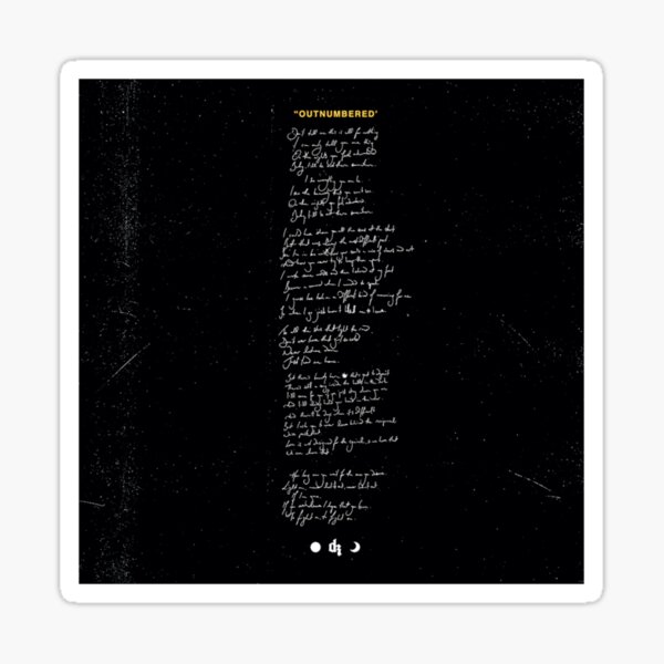 Dermot Kennedy - Outnumbered (litograph) Sticker