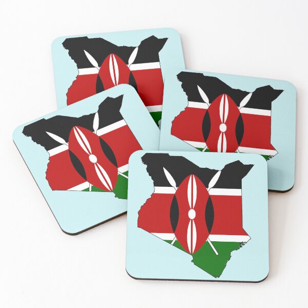 Item preview, Kenya Map with Flag of Kenya designed and sold by Havocgirl.