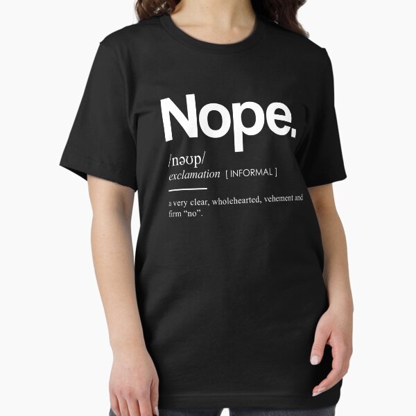 Item preview, Nope Funny Definition 3 - Funny Dictionary Meaning - Minimal, Modern Typography Print designed and sold by Studio Grafiikka.