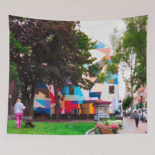 Item preview, Graphic Painting on Building, Portland, Maine designed and sold by Yannik Hay.