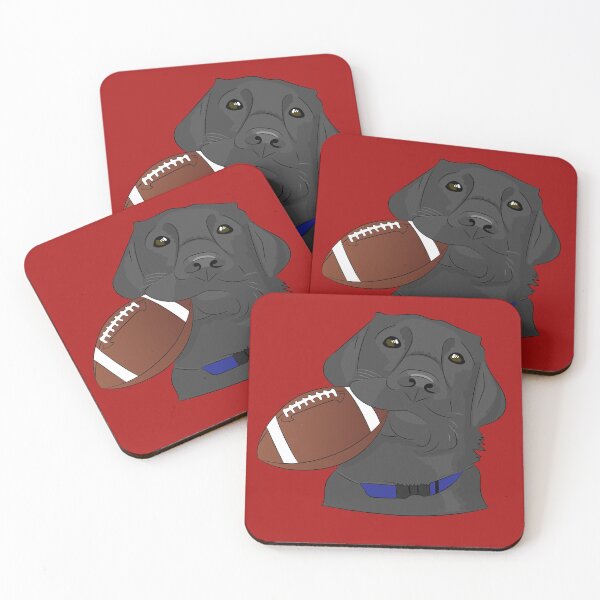 Item preview, Labrador retriever playing football designed and sold by Kam-designs.