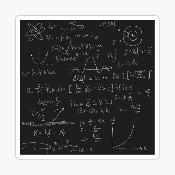 Quantum physics Sticker