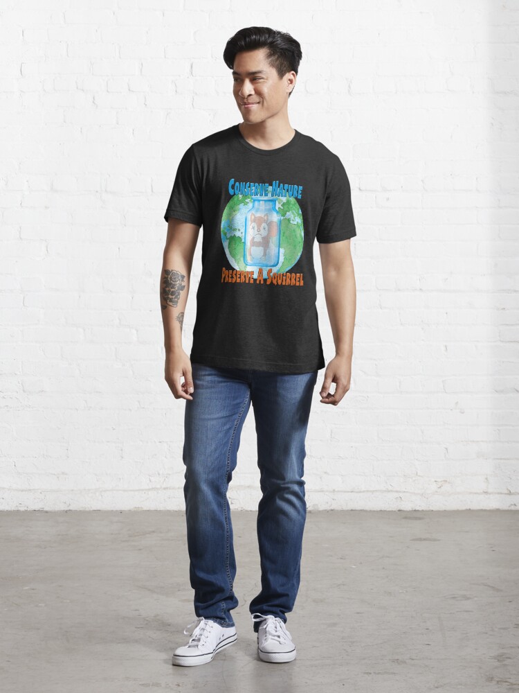 Alternate view of Conserve Nature - Preserve a Squirrel! Essential T-Shirt