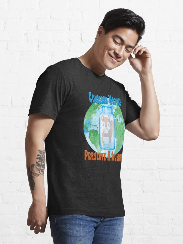 Alternate view of Conserve Nature - Preserve a Squirrel! Essential T-Shirt
