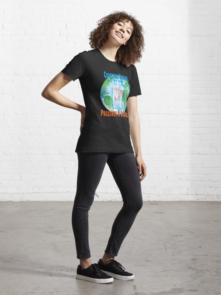 Alternate view of Conserve Nature - Preserve a Squirrel! Essential T-Shirt