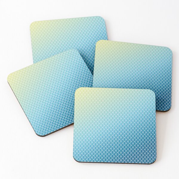 Item preview, Ocean palette ombre fishnet pattern for lovers of beach life created by Blacklinesw9 designed and sold by Blacklinesw9.