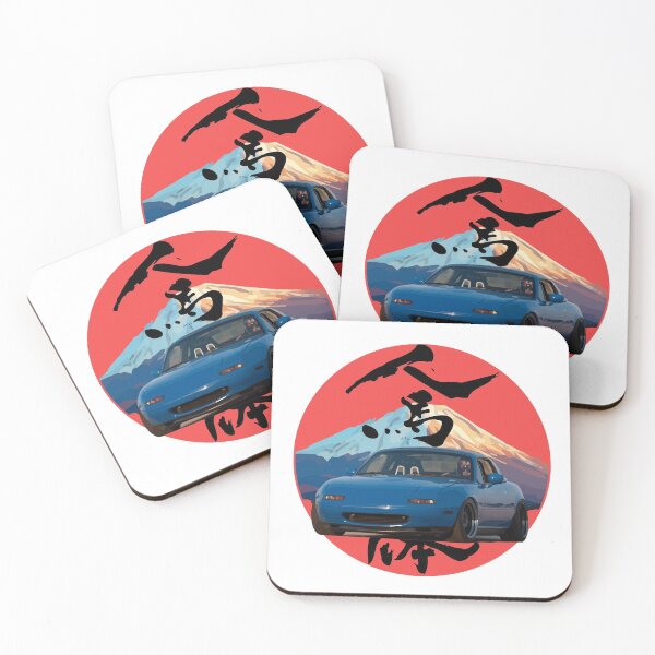 Item preview, Blue NA Mazda Miata/MX-5 - Mount Fuji Jinba Ittai Roadster Life  designed and sold by mudfleap.