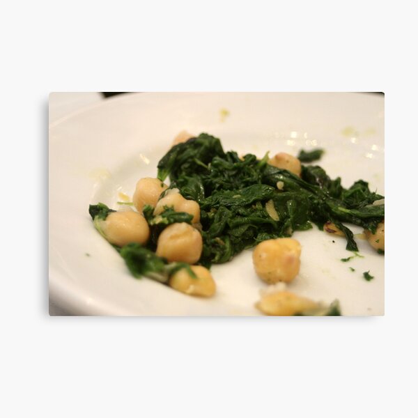 Barcelona - Spinach and chickpeas Canvas Print