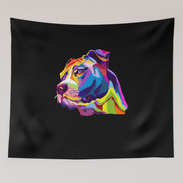 Item preview, Funny Pitbull Dog Portrait designed and sold by Sven19864.