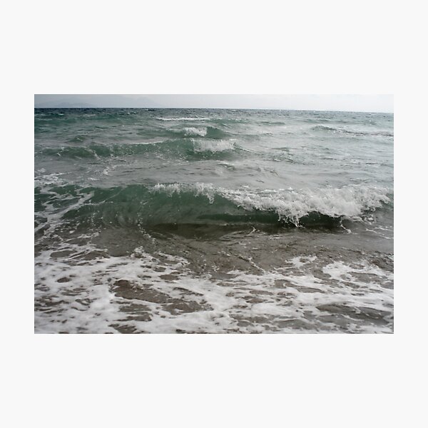 Kos - A wave in Magic beach Photographic Print