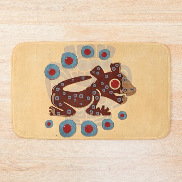 Item preview, Mayan Baby Jaguar Folk Art Textile designed and sold by bohemianbound.