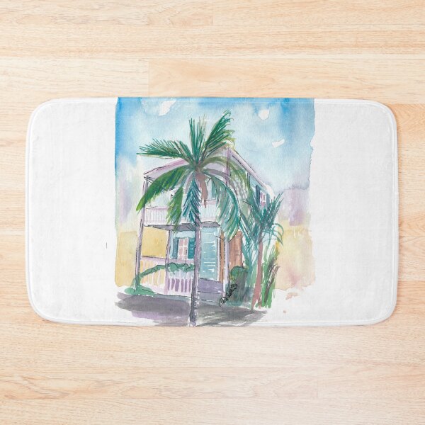 Item preview, Key West Conch Dream House-Pink Turquoise And Palm designed and sold by artshop77.