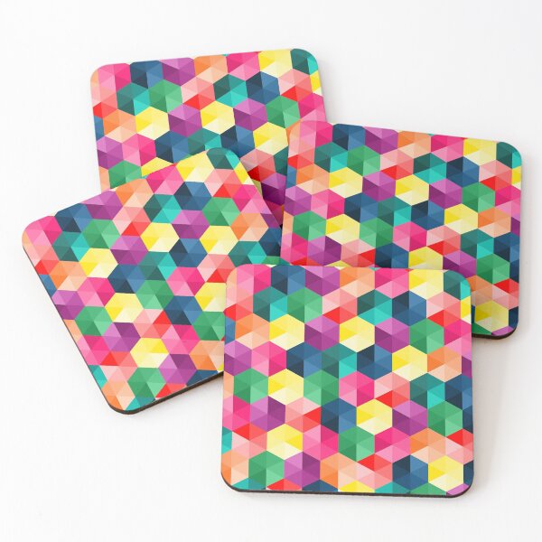 Item preview, Colorful Hexagon designed and sold by space-kitten.