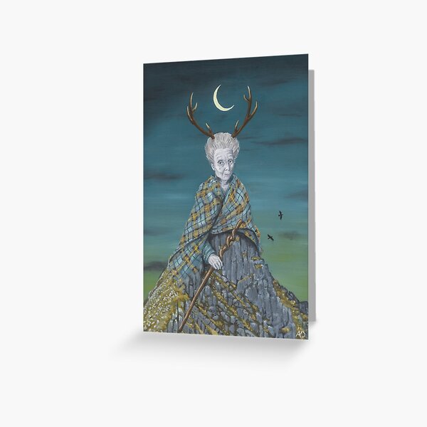 Item preview, Cailleach Scottish Crone Goddess designed and sold by adorwardartist.