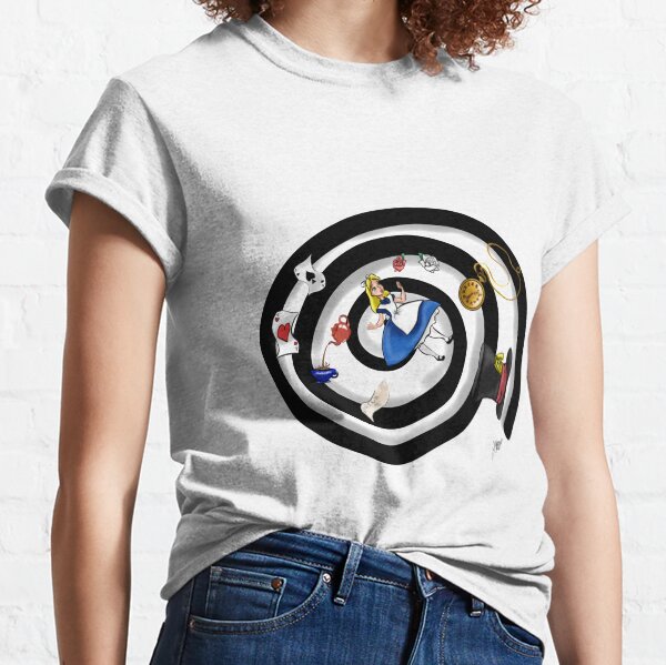 down the rabbit hole t shirt