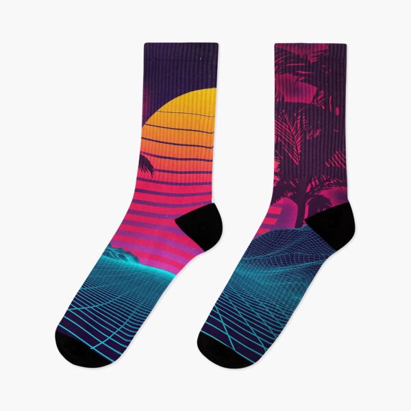 Item preview, Retrowave 80's Sunset Palm Tree Landscape designed and sold by Starquake.