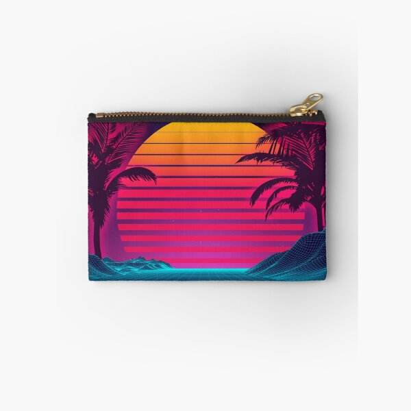 Item preview, Retrowave 80's Sunset Palm Tree Landscape designed and sold by Starquake.