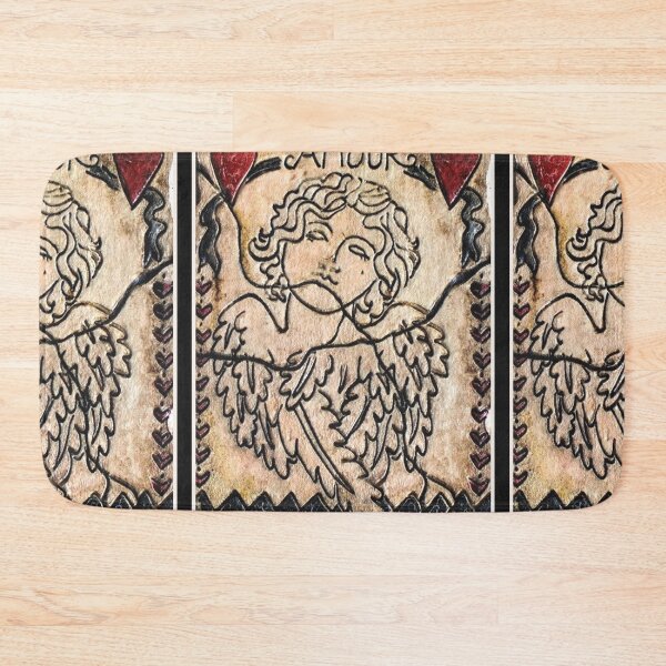 Item preview, Angel Heart Artifact Plaque Design Wearable Art designed and sold by artenvironments.