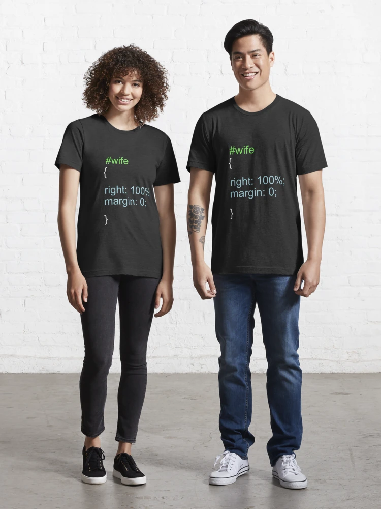 Programmer Couple t-shirt - Wife Essential T-Shirt for Sale by  tshirtfandom