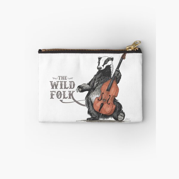 Item preview, The Wild Folk - Badger on Bass designed and sold by shiro.