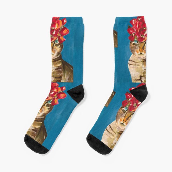 Cat Kahlo Socks