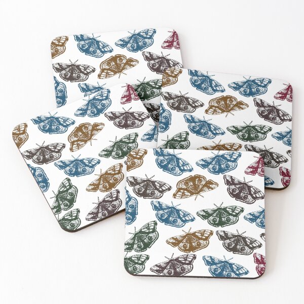 Item preview, Moth Pattern Artwork designed and sold by LitArtByGina.